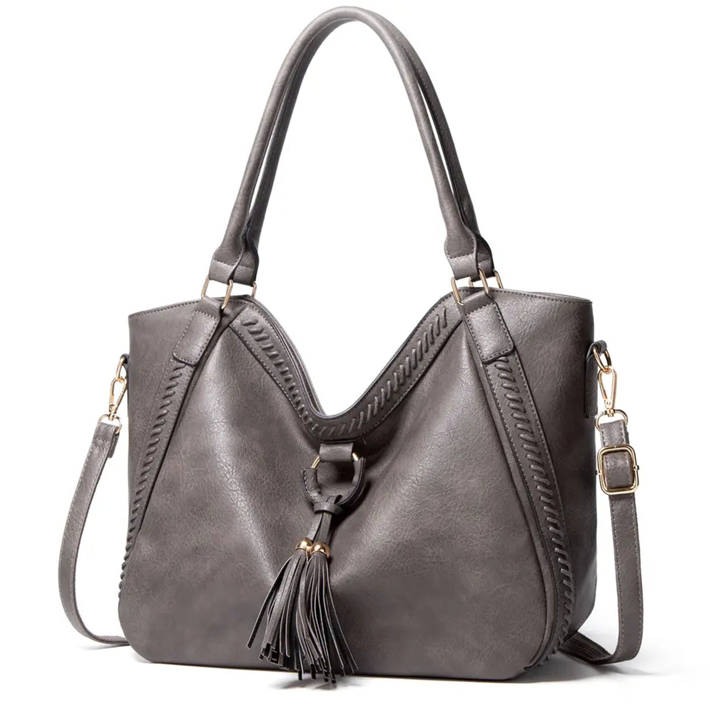 Luxe Knot Tassel Tote Bag