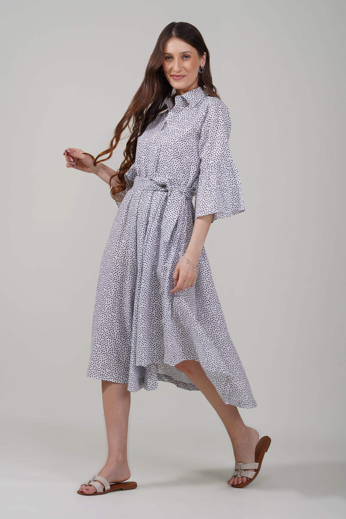 Speckled Charm Midi Dress