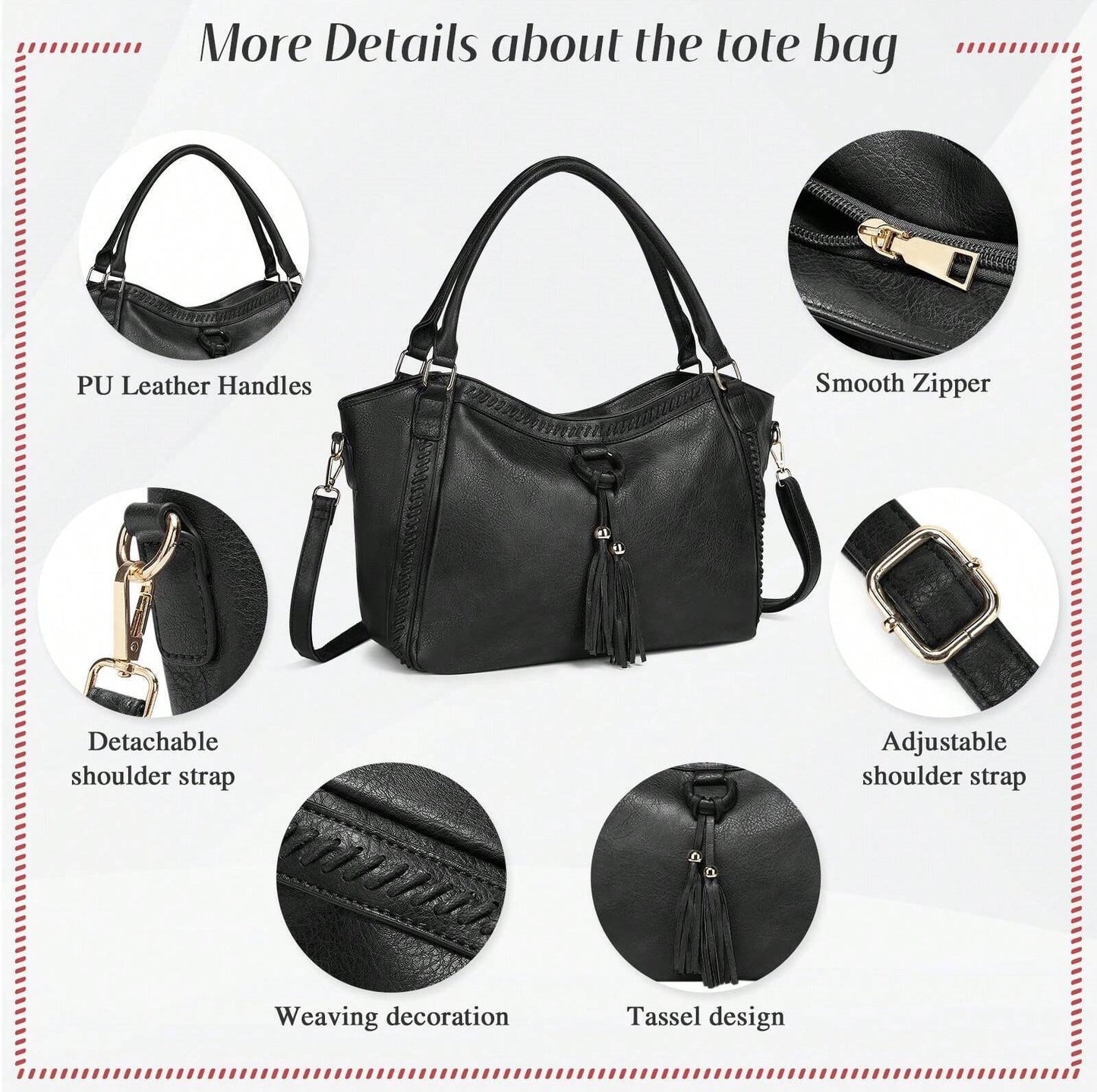 Luxe Knot Tassel Tote Bag