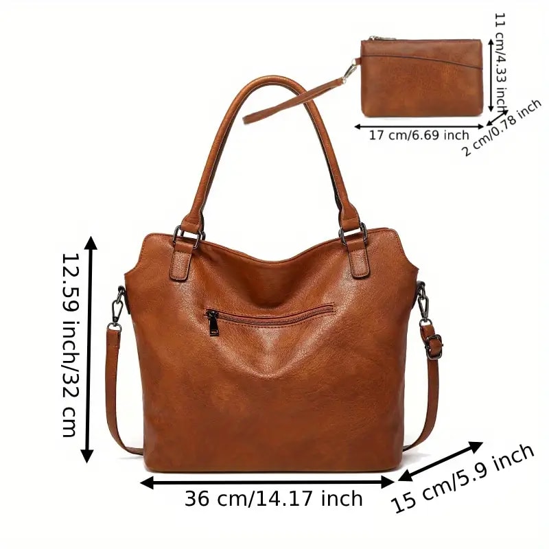 Luxe Dual-Tone CarryAll Bag