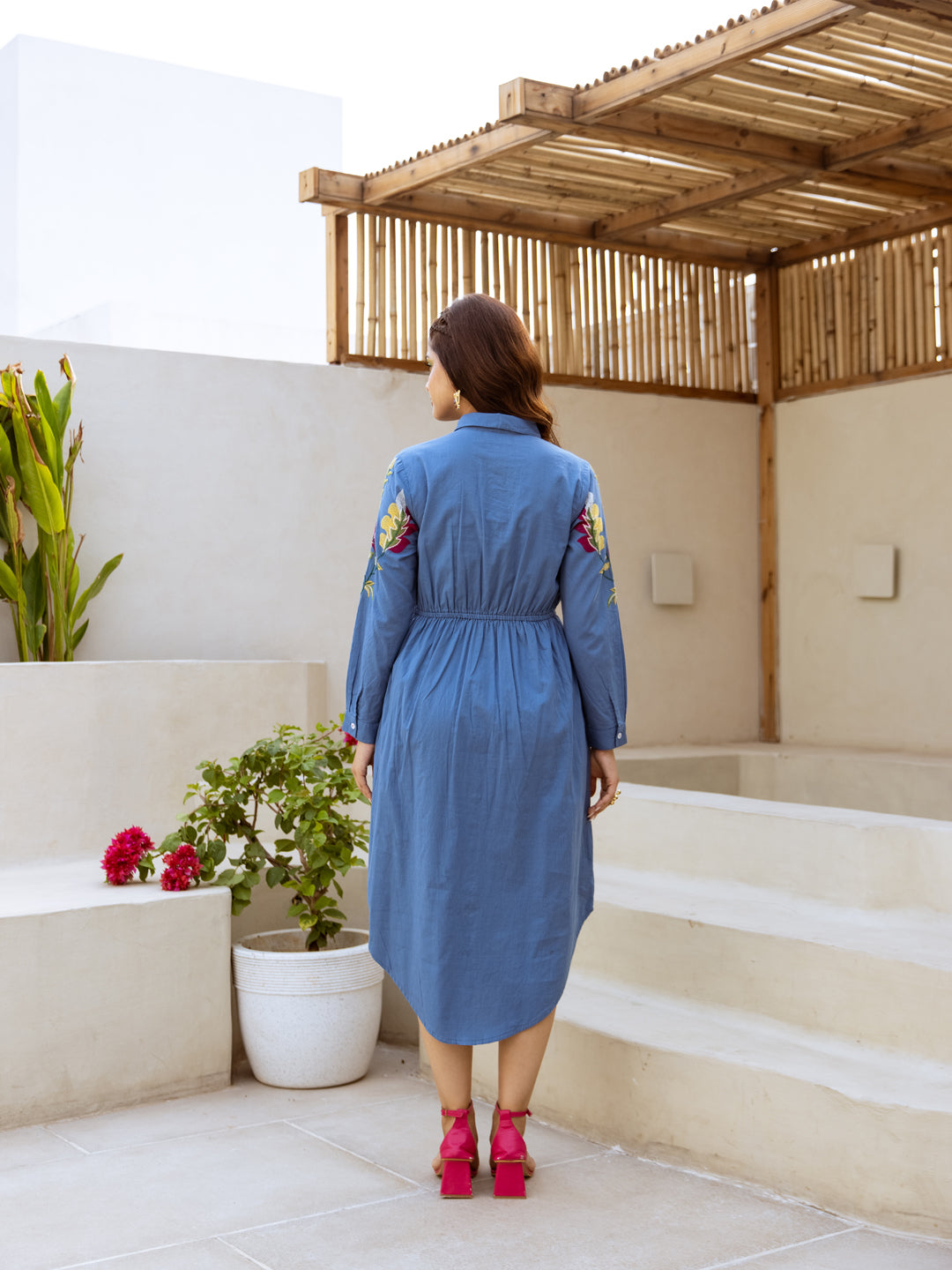 Fowey Long shirt dress