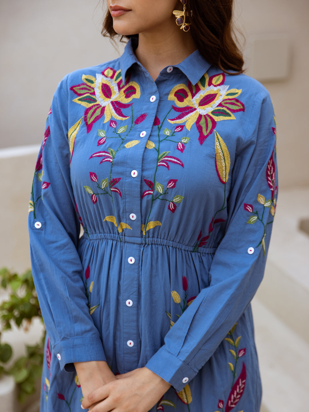 Fowey Long shirt dress