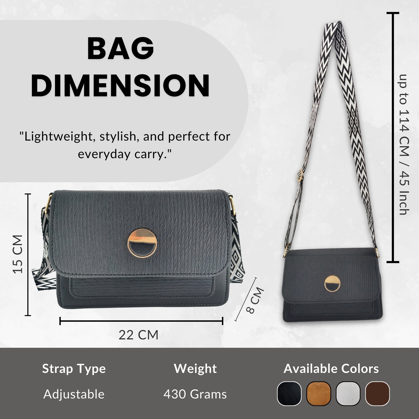 Madora Textured Crossbody Luxe Bag