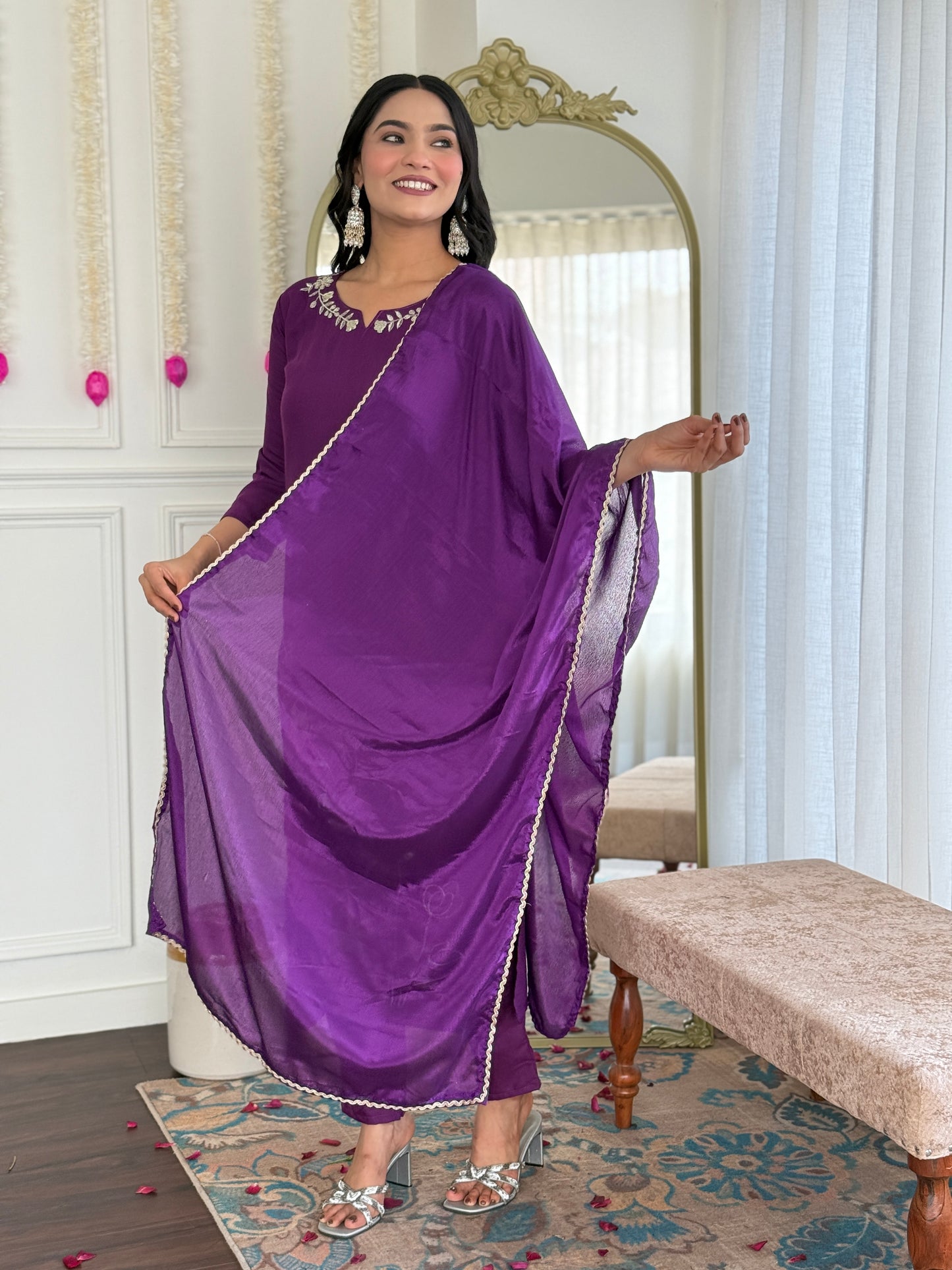 Ira – Plum Blossom Kurta Set