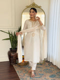 Ziya – Off-White Mirror Embroidered Kurta Set