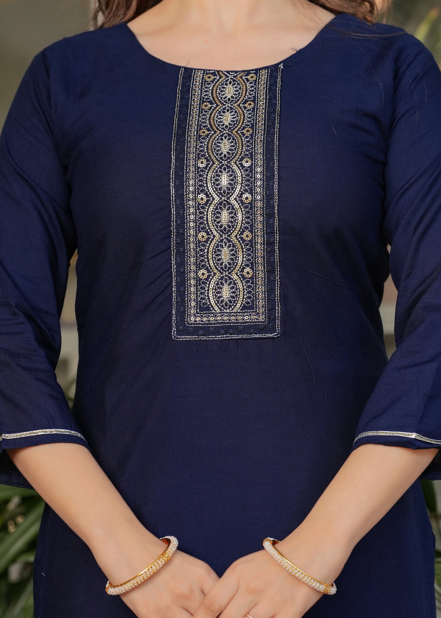 Neelima Midnight Blue Ethnic Set