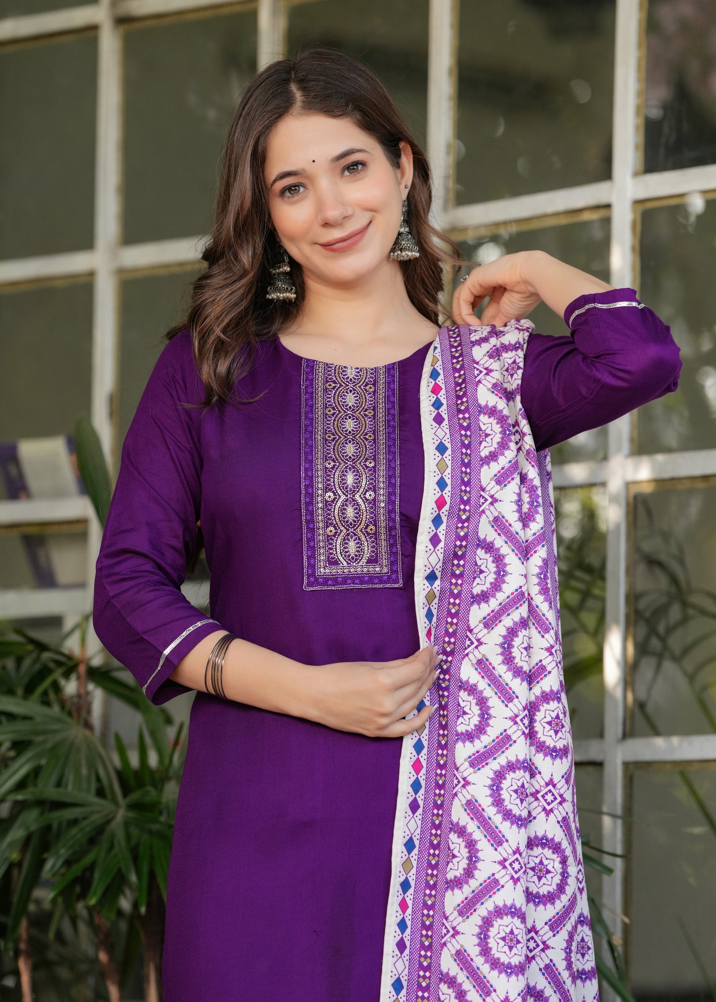 Lavanya Violet Charm Ethnic Set