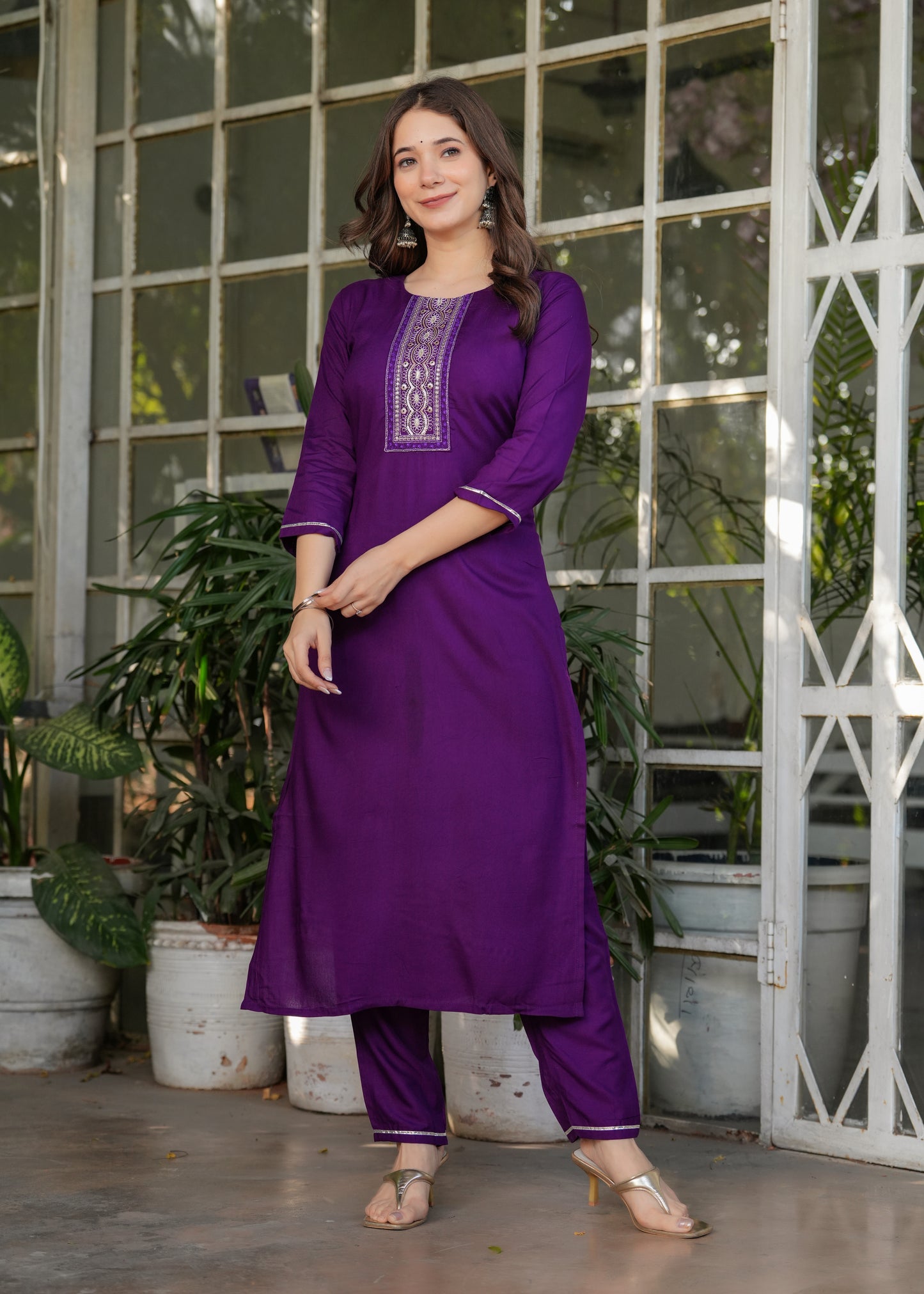 Lavanya Violet Charm Ethnic Set