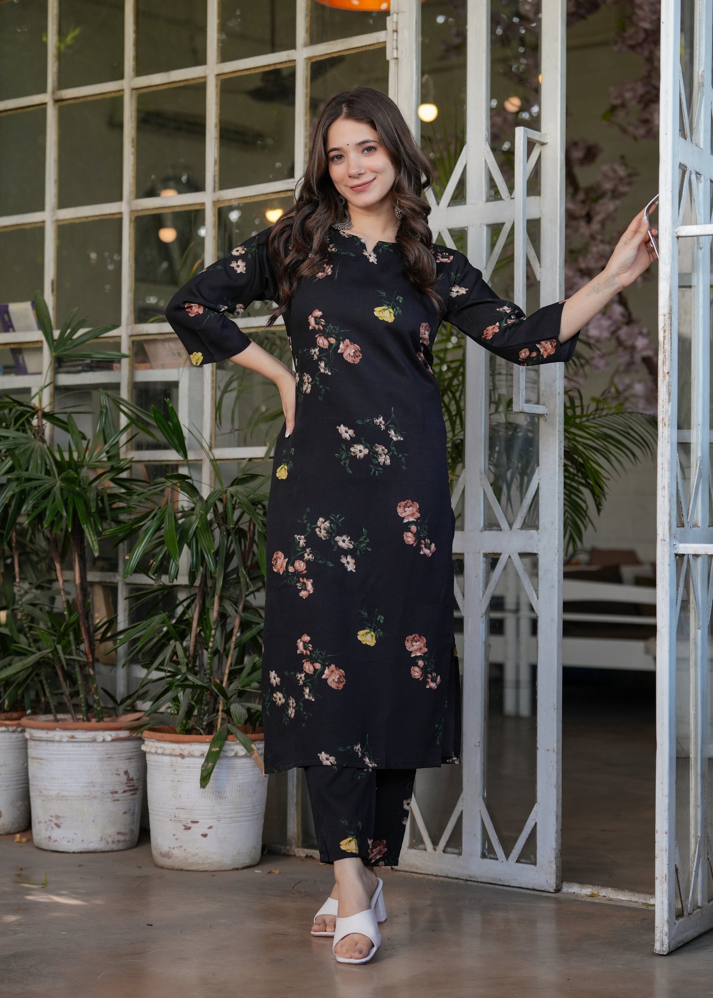 Zoya Noir Floral Co-ord Set
