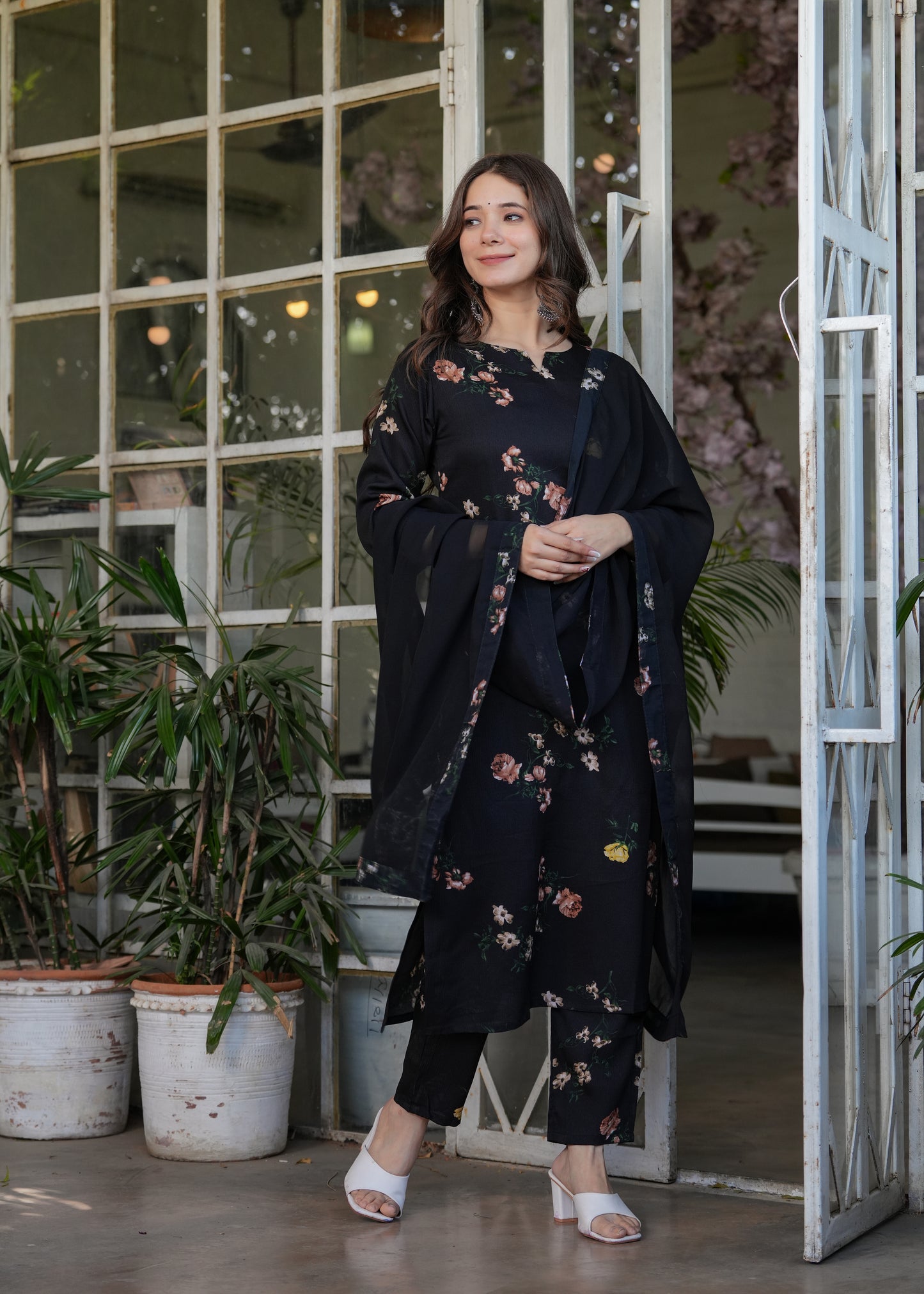 Zoya Noir Floral Co-ord Set