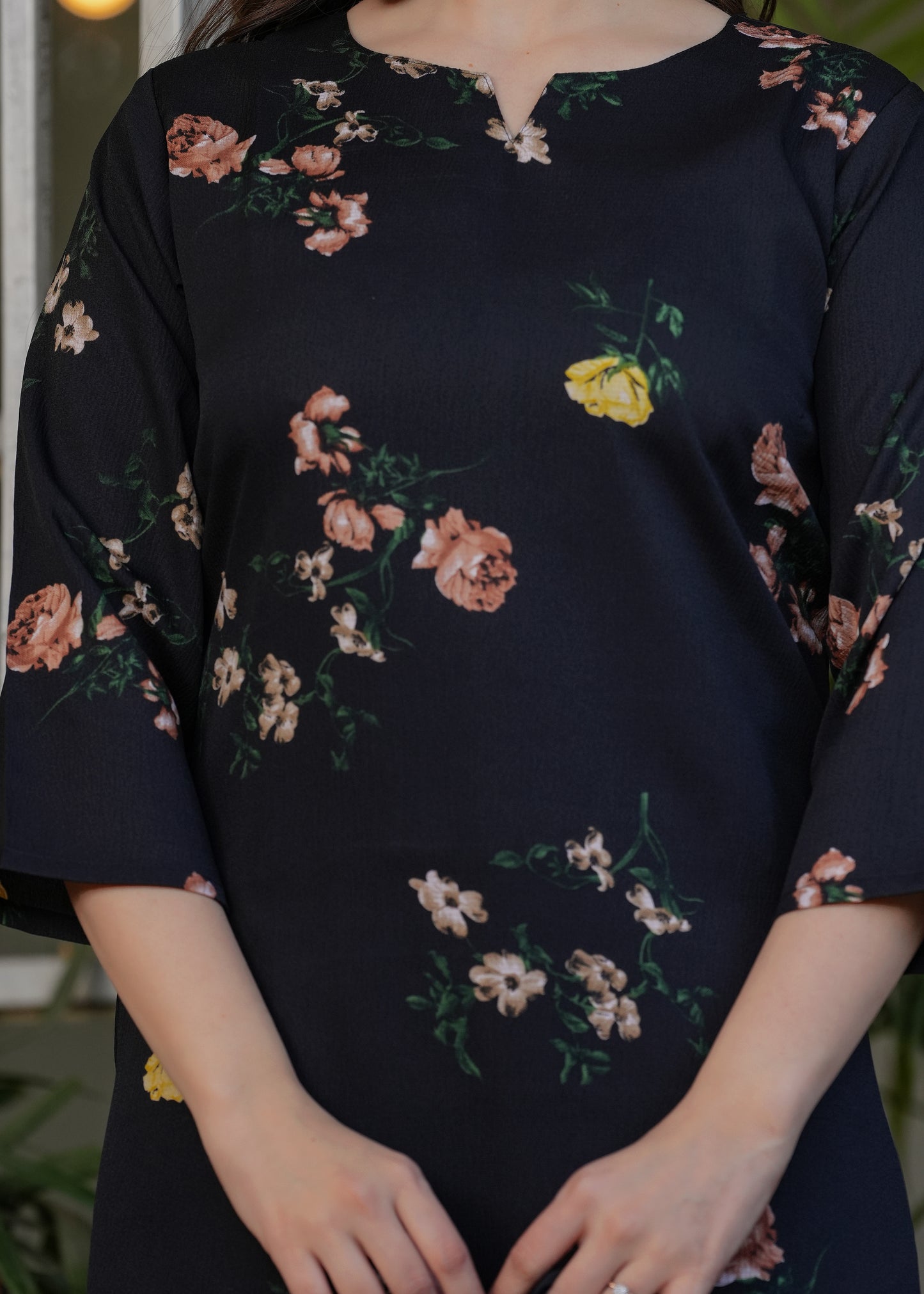 Zoya Noir Floral Co-ord Set