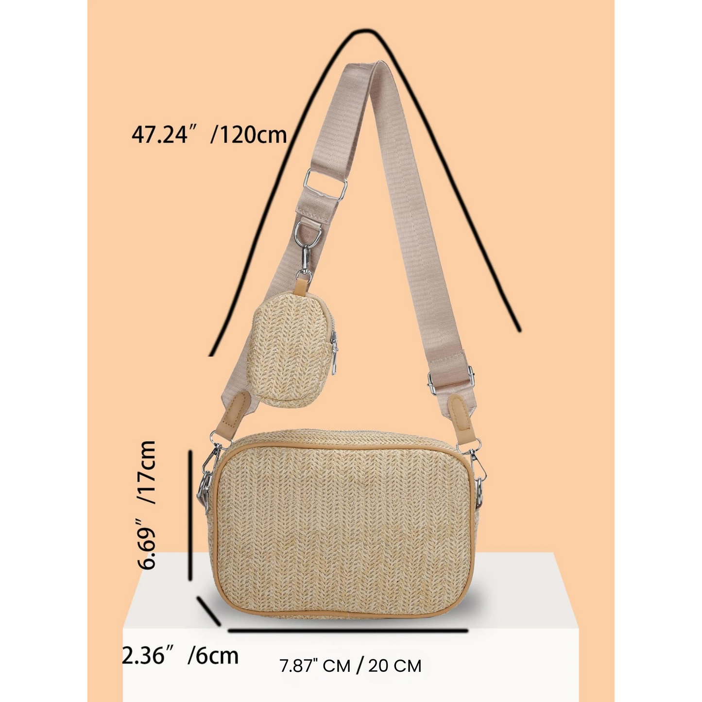 Dual Charm Sling Bag
