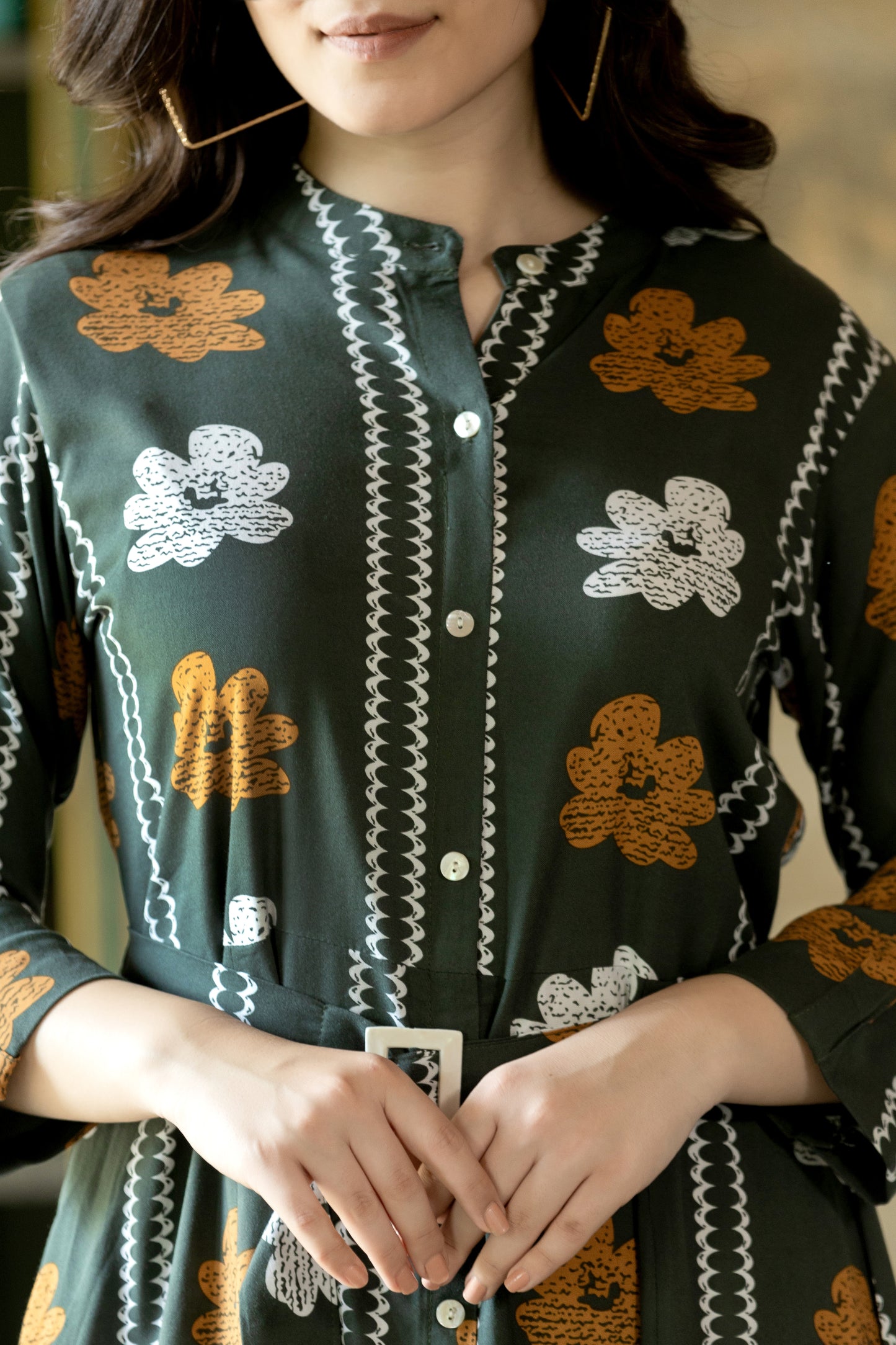 Cairo long Shirt dress