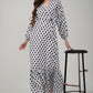 Classic Dotted Wrap Dress