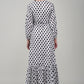 Classic Dotted Wrap Dress