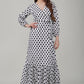 Classic Dotted Wrap Dress
