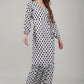 Classic Dotted Wrap Dress