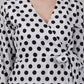 Classic Dotted Wrap Dress