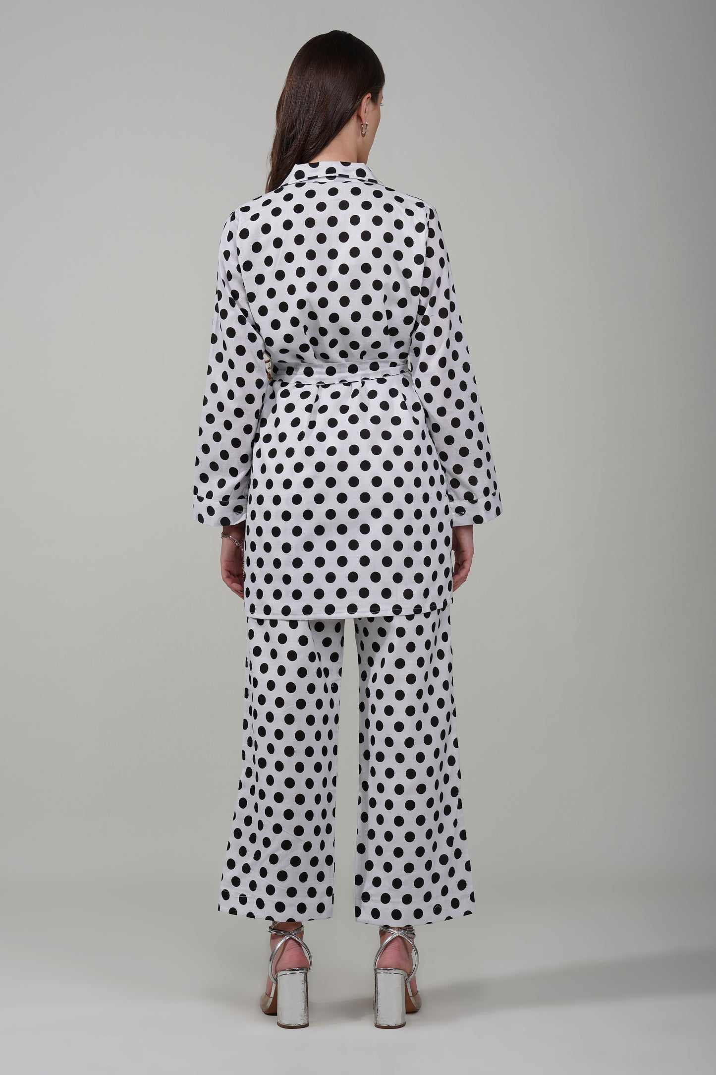 Classic Dotted Wrap Shirt