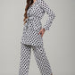 Classic Dotted Wrap Shirt