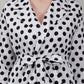 Classic Dotted Wrap Shirt