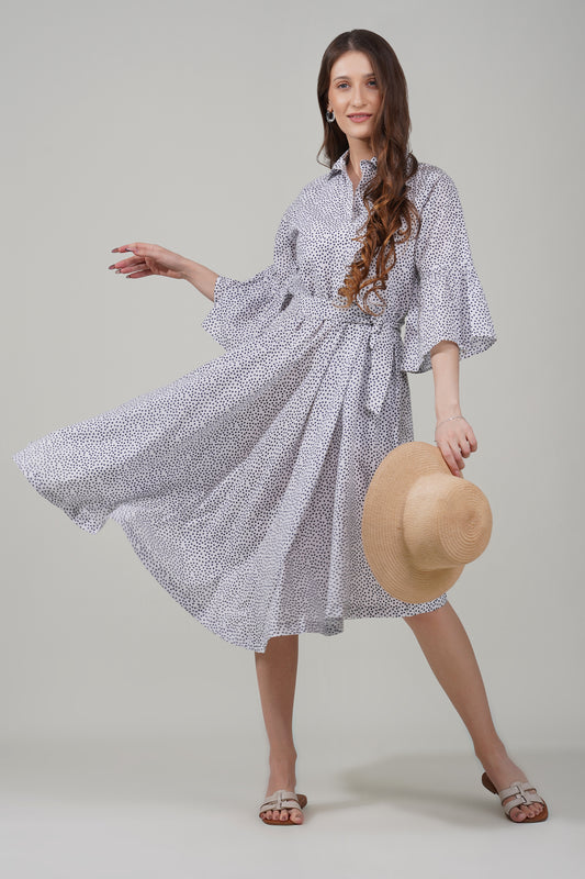 Speckled Charm Midi Dress
