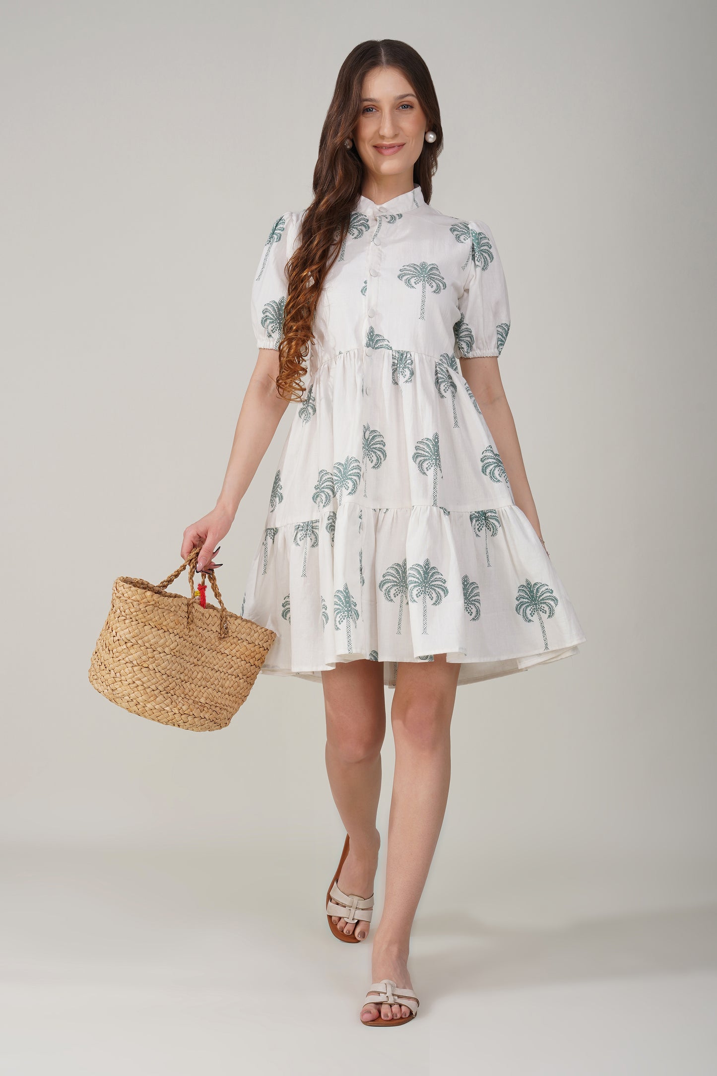Palm Breeze Shirt Dress