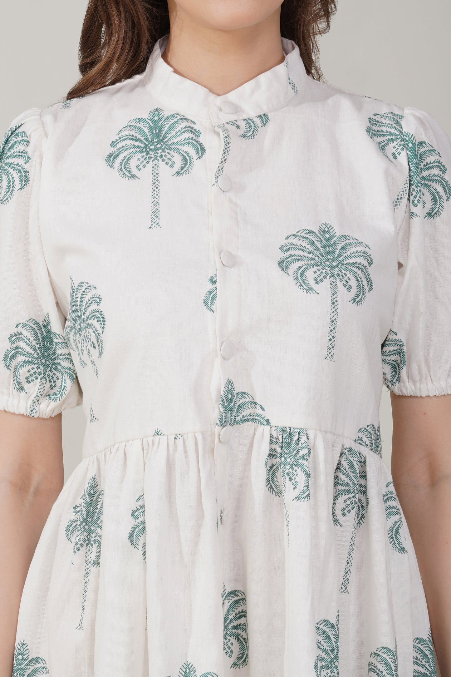 Palm Breeze Shirt Dress