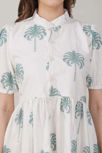 Palm Breeze Shirt Dress