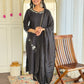 Noor – Midnight Bloom Embroidered Kurta Set