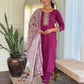 Gulbahaar Maroon Ethnic Set