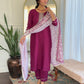 Gulbahaar Maroon Ethnic Set