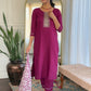 Gulbahaar Maroon Ethnic Set