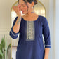 Neelima Midnight Blue Ethnic Set