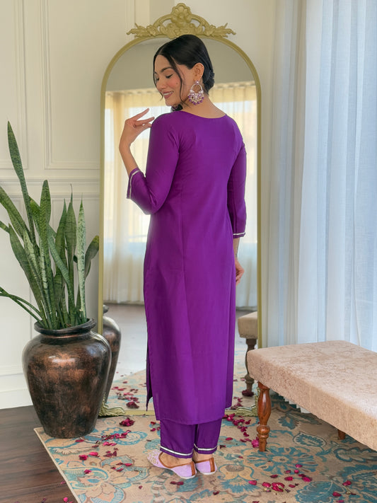 Lavanya Violet Charm Ethnic Set