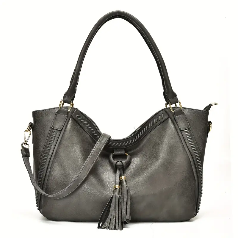 Luxe Knot Tassel Tote Bag
