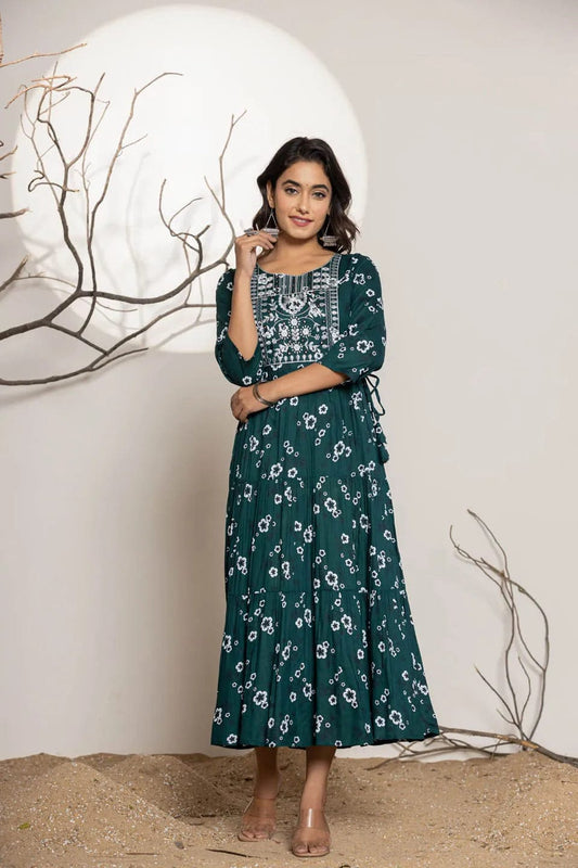 Sage long dress