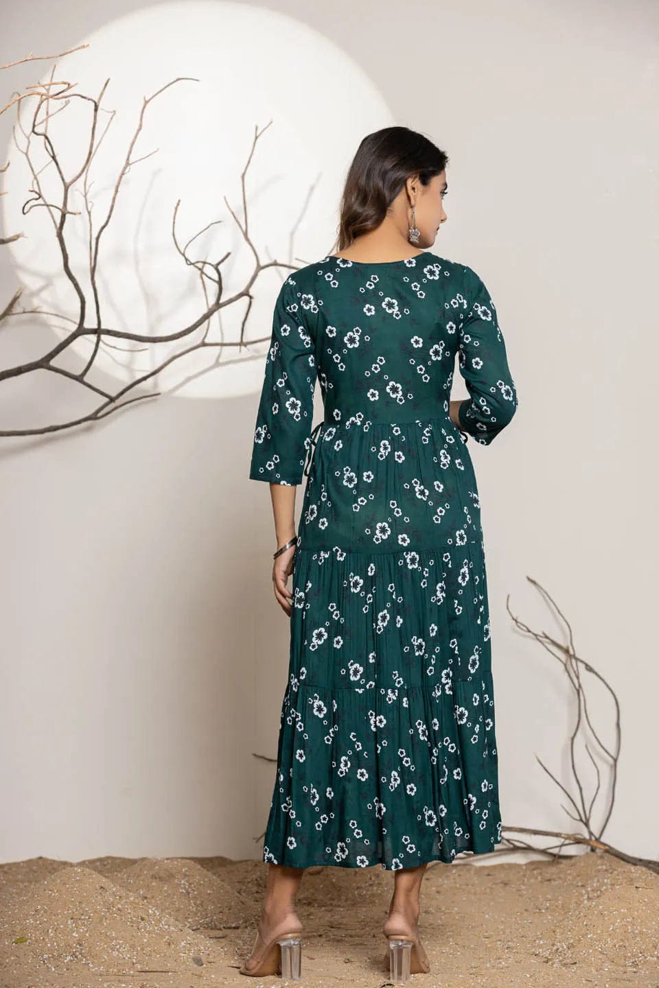 Sage long dress