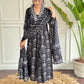 Noor-E-Zevar – Black Silver Block Print Kurta Set