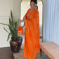 Sitara – Fiery Orange Mirror Embroidered Kurta Set