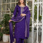 Noor – Royal Purple Mirror Embroidered Kurta Set