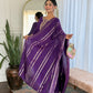 Noor – Royal Purple Mirror Embroidered Kurta Set