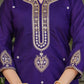 Noor – Royal Purple Mirror Embroidered Kurta Set