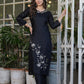 Noor – Midnight Bloom Embroidered Kurta Set