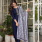 Neelima Midnight Blue Ethnic Set