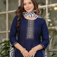 Neelima Midnight Blue Ethnic Set