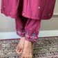 Gulnaz Embroidered Maroon Suit Set