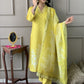 Noorani Mustard Yellow Embroidered Suit Set