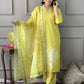 Noorani Mustard Yellow Embroidered Suit Set