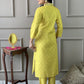 Noorani Mustard Yellow Embroidered Suit Set